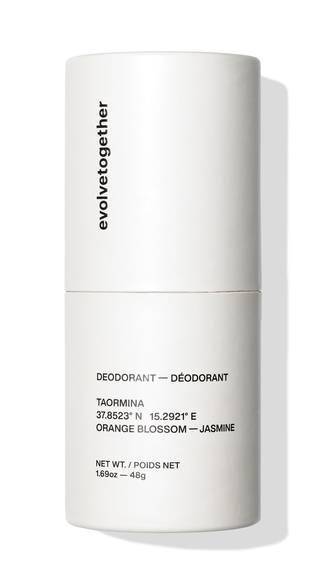 evolvetogether Orange Blossom Jasmine en bouteille, parfum frais et longue tenue.