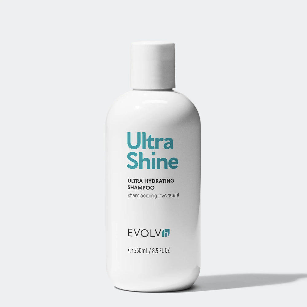 EVOLVh UltraShine Shampoing – routine capillaire douce et efficace suggérée.