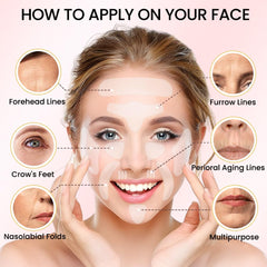 Évpct bandes visage menton lignes: patchs silicone pour soutenir doucement le contour du menton.