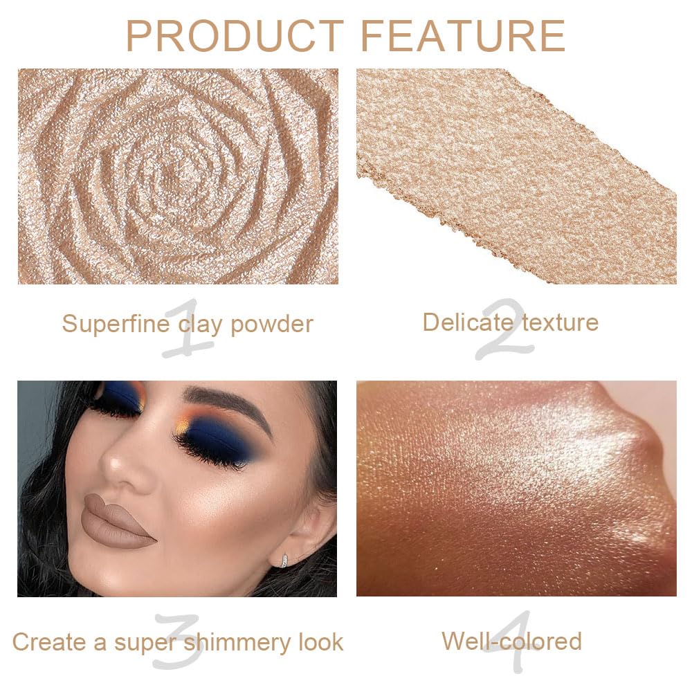 evpct paupieres illuminateur palette champagne or illumine les paupieres pour un regard pétillant.