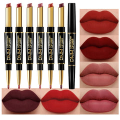 evpct crayon contour lèvres double-face offrant précision et couleur homogène.