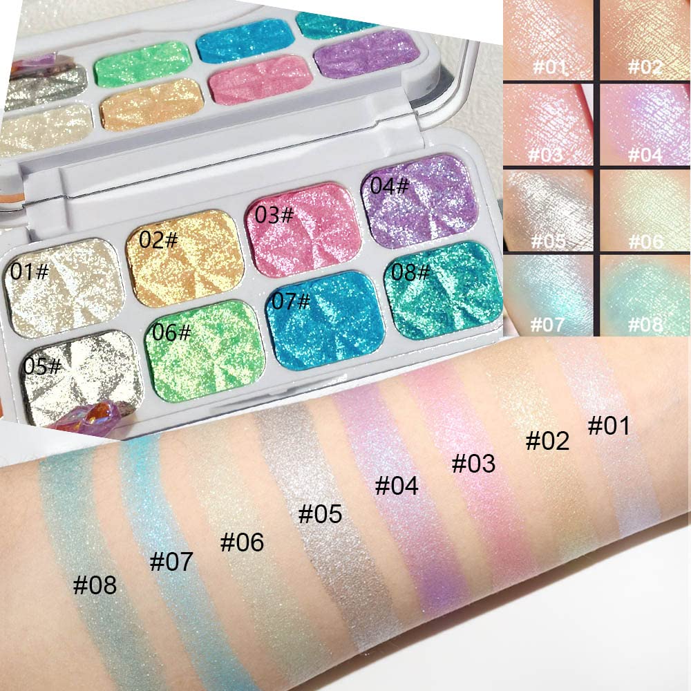 Enlumineur evpct pour les pommettes, apportant brillance et dimension au teint