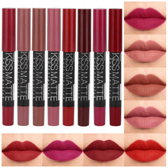 evpct ensemble rouges mat: palette de 8 teintes mats pour divers looks.