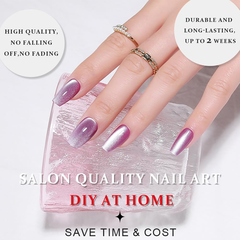 Finition salon brillante imitant un look professionnel sans effort.