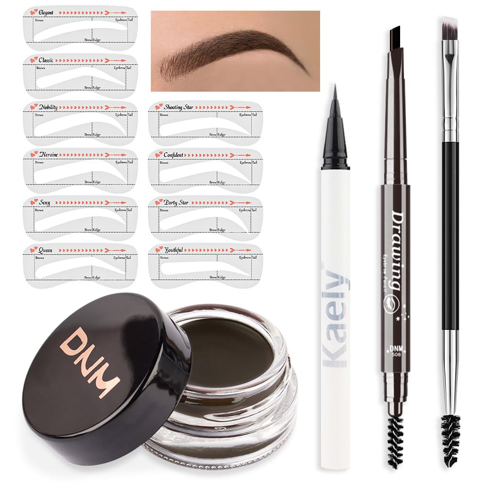 Kit evpct gabarits sourcils Ebony pour forme parfaite et symétrie.