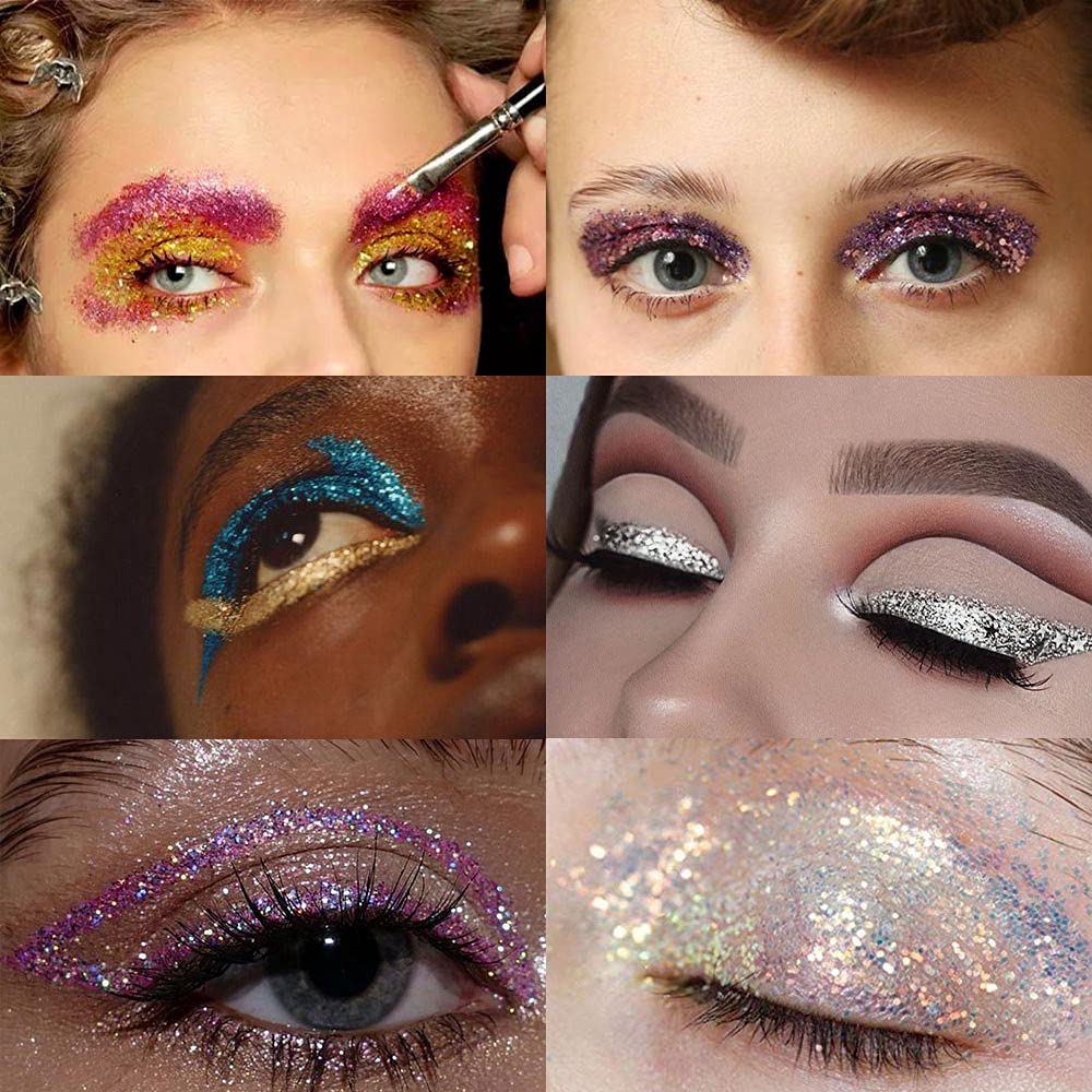 evpct kit paillettes polyvalent, huit couleurs pour tous les looks