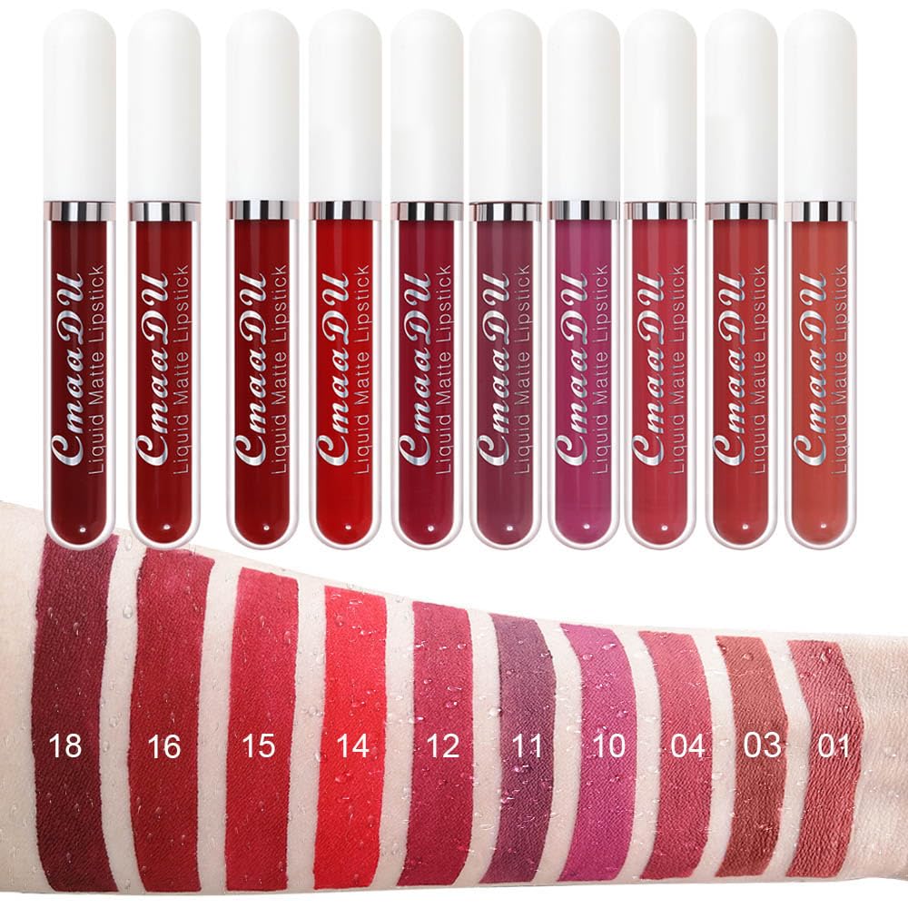 Non-transfert evpct rouge a levres matte, pas de bavure.