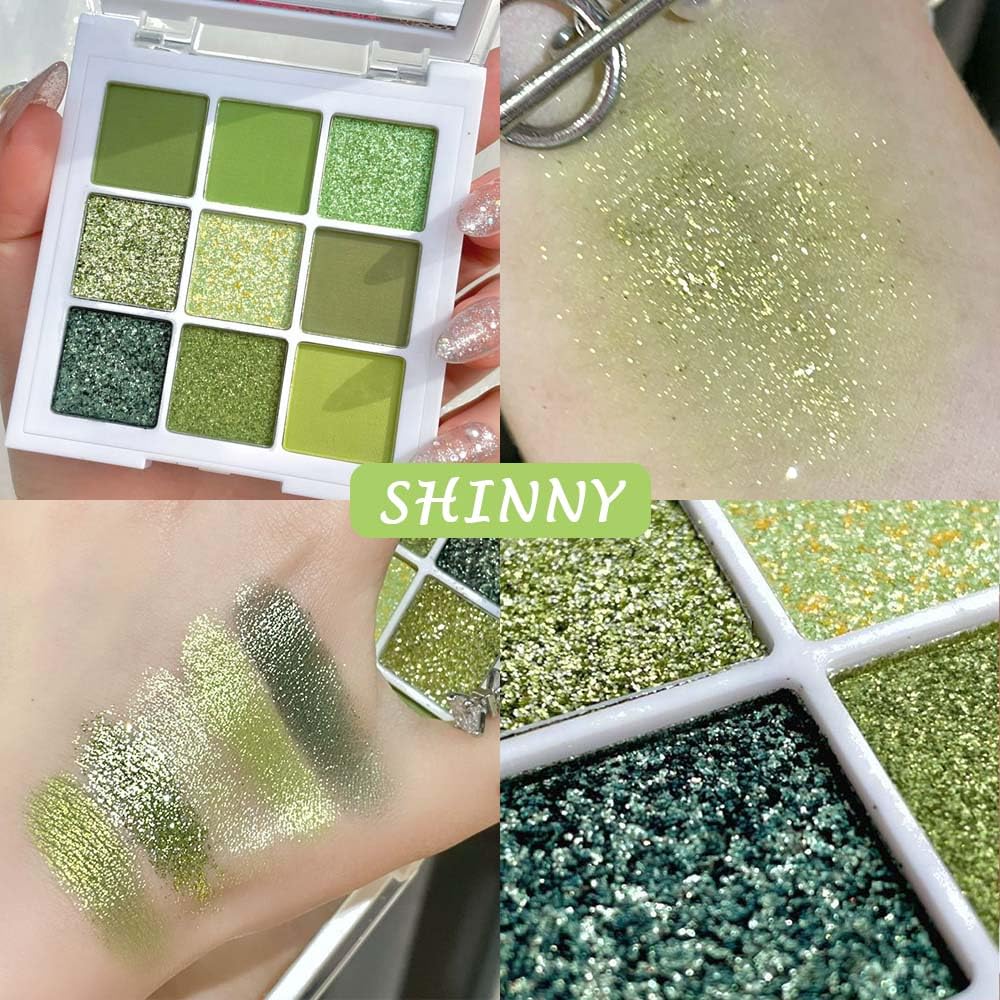 Palette evpct ombre-yeux neon vert, look audacieux et lumineux