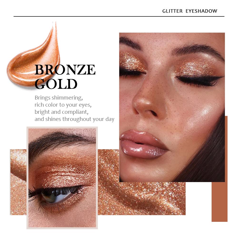 evpct ombres liquides paillettes palette brillance: lumière dynamique sur les yeux.