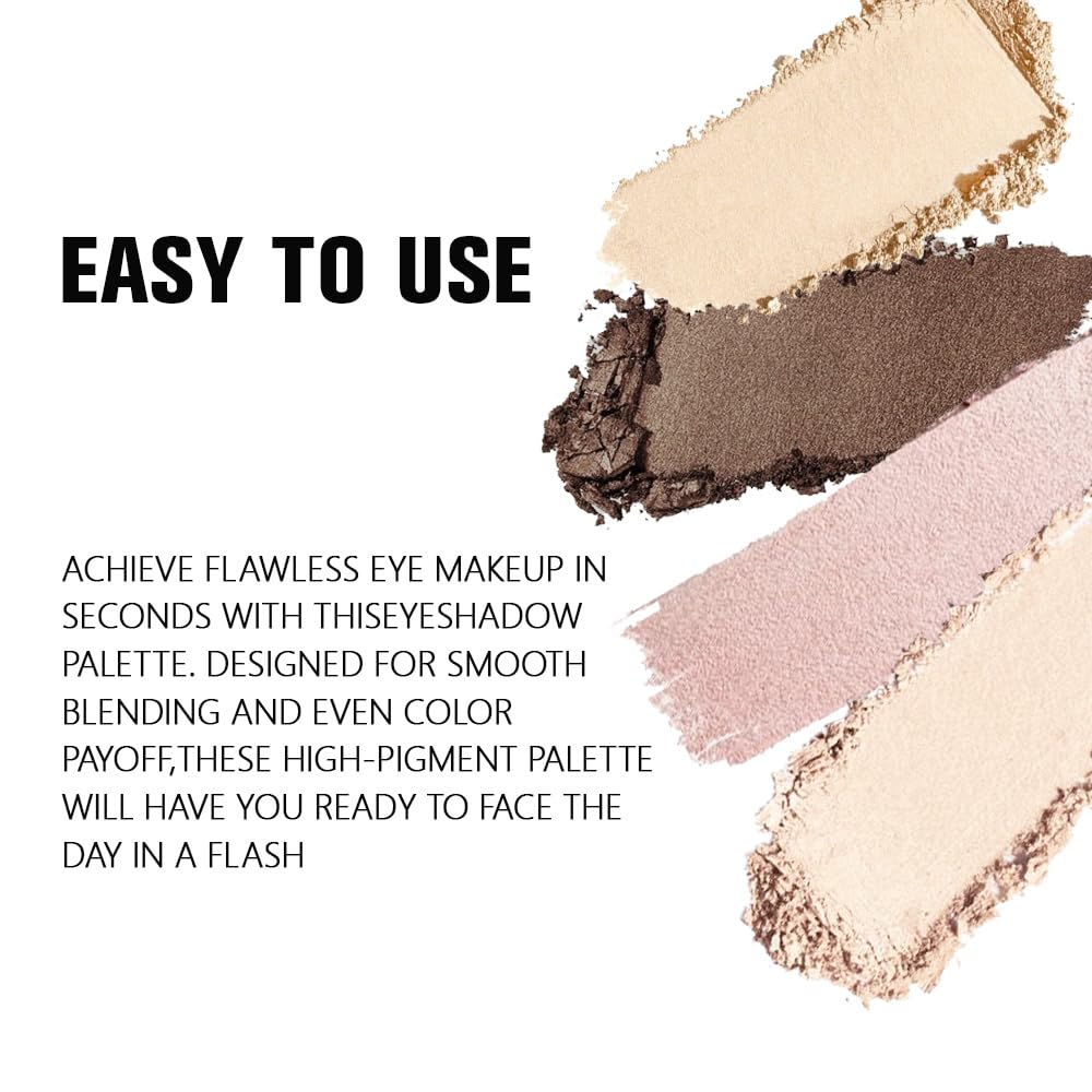 evpct palette ombres beige scintillantes pour un éclat discret.
