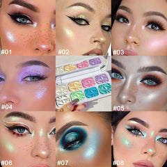 Palette evpct pour le contour du visage, définition naturelle et subtile