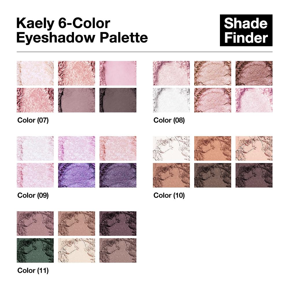 Palette evpct 6-teintes, polyvalente pour tous les jours.