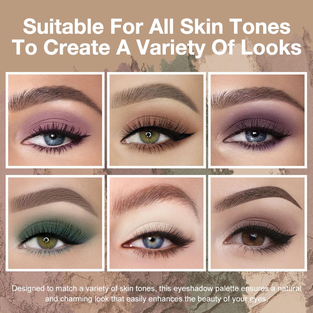 Palette evpct teintes-matte, fini velouté et couleur durable.