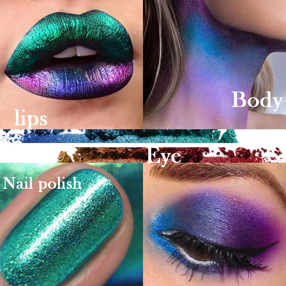 evpct palette yeux métallique polyvalente pour jour et soirée.