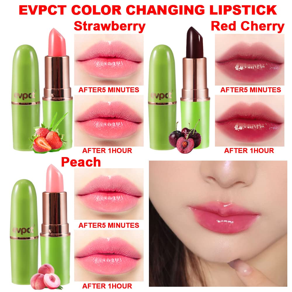 EVPCT rouge a levres changeant rose effet PH harmonieux et brillance