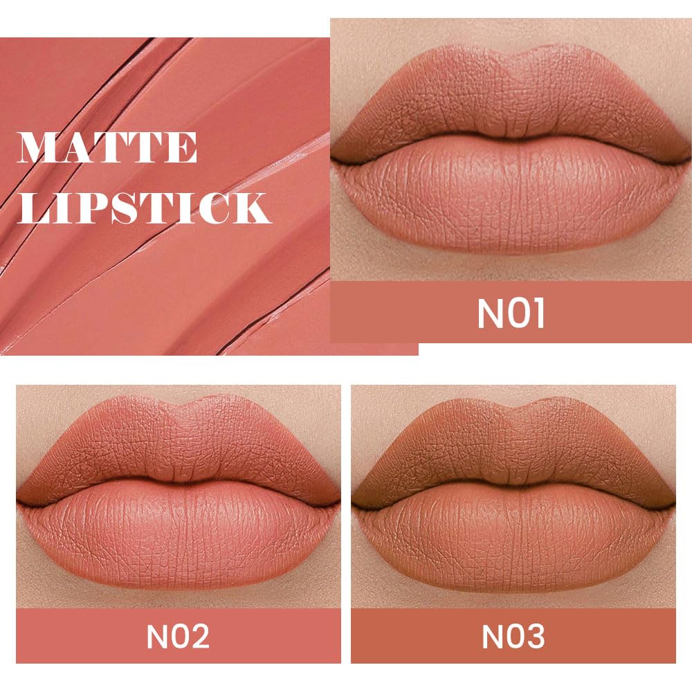 evpct rouge à lèvres mat beige clair – hydratation durable et confort.