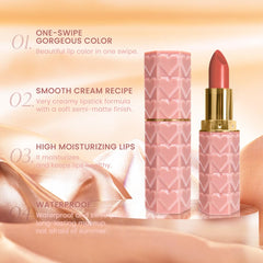 evpct rouge à lèvres mat orange – couleur lumineuse et application lisse.