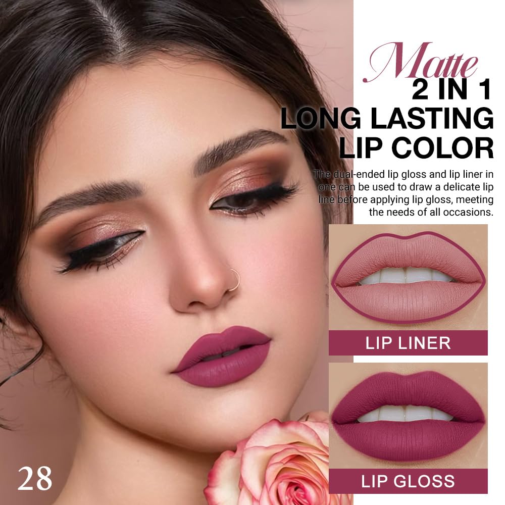 evpct teinte liquide mate Rose Plum offre une couleur longue tenue et veloutée