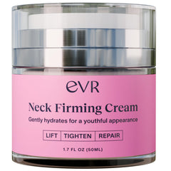 EVR BEAUTY crème-cou-firmante-airless-pompe: application facile et hydratation ciblée du cou.