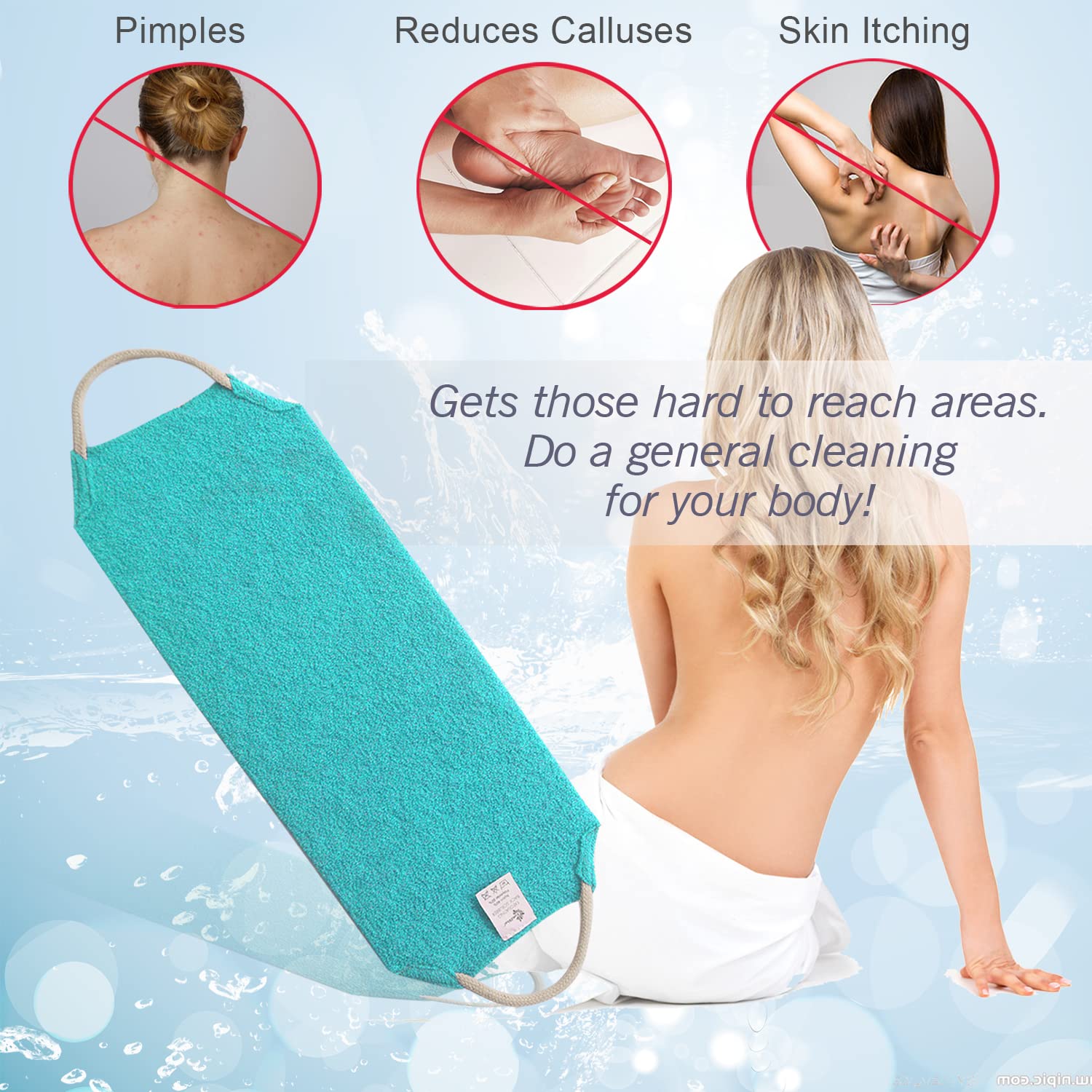Détail de la texture concave-convexe de la brosse Evridwear.