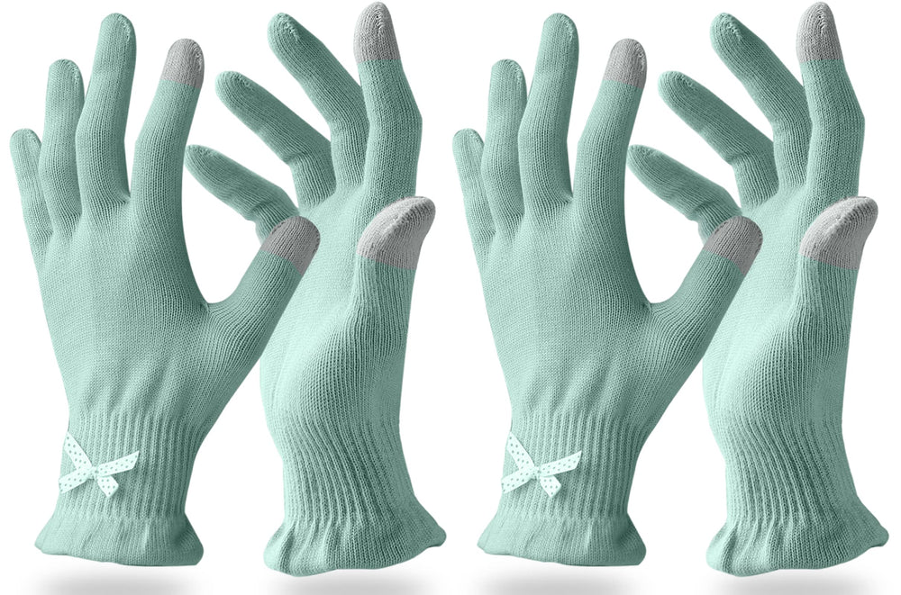 Gants Evridwear contact-ecran: facilitent soin en spa à domicile.