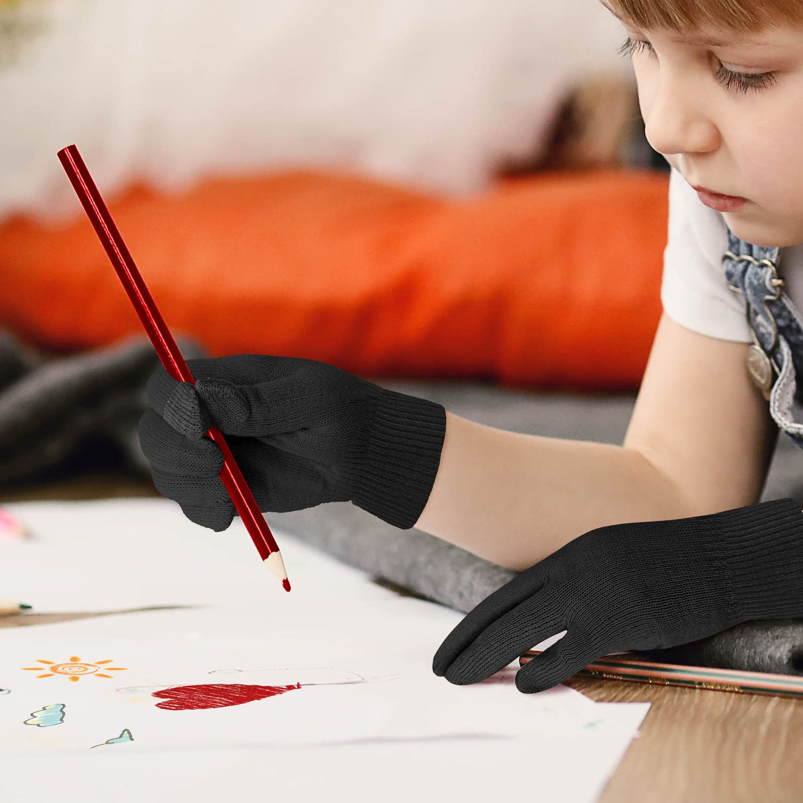 Gants Evridwear noirs, ensemble idéal pour un usage quotidien.