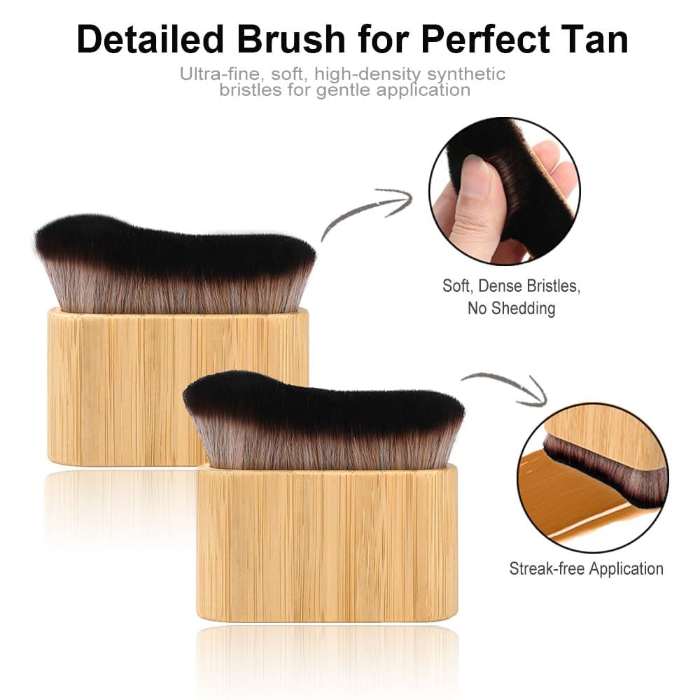 EVYTTA brosse kabuki bronzage douce, fusion parfaite du produit.