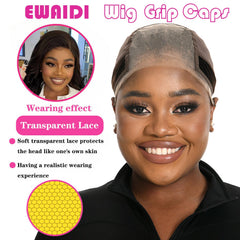 Cap dentelle EWAIDI 4x5 ajustable offre un ajustement personnalisé et confortable