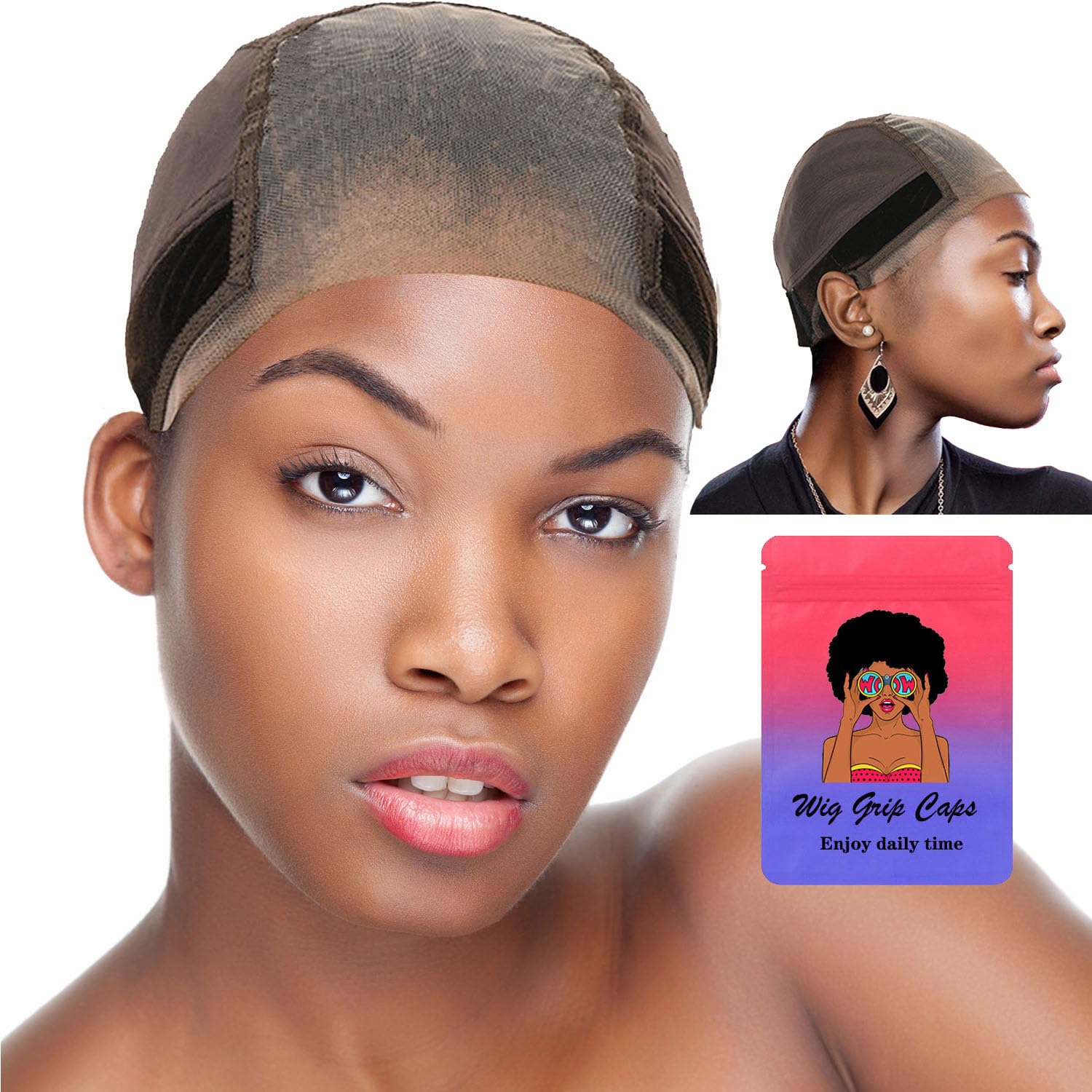 Cap dentelle EWAIDI 4x5 transparente assure un maintien discret du wig pendant le sport
