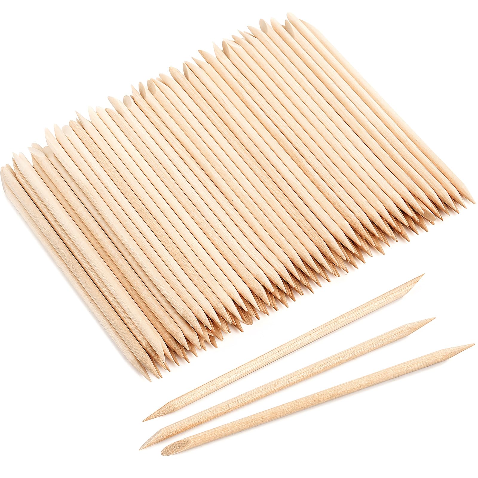 EWVVSS bâtons orange double-face pour pousser cuticules et nettoyer sous les ongles.
