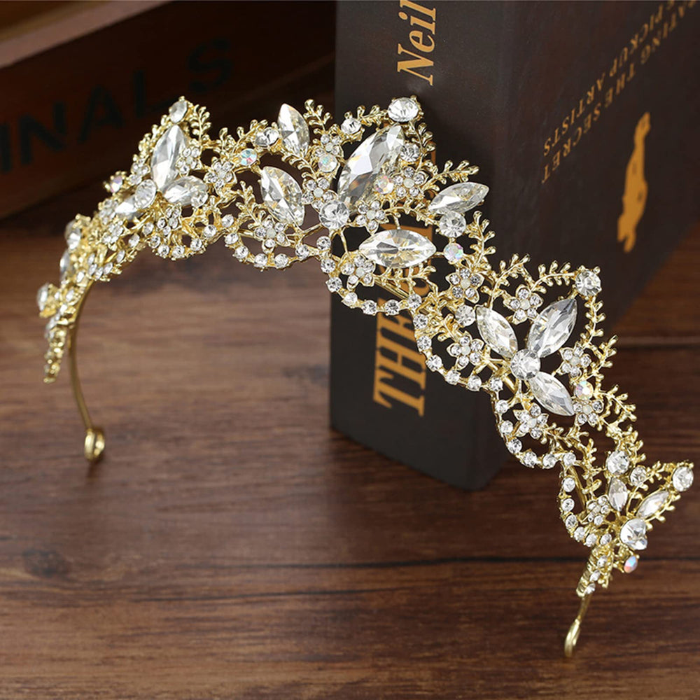 Exacoo couronne or adaptée pour Halloween et costumes.