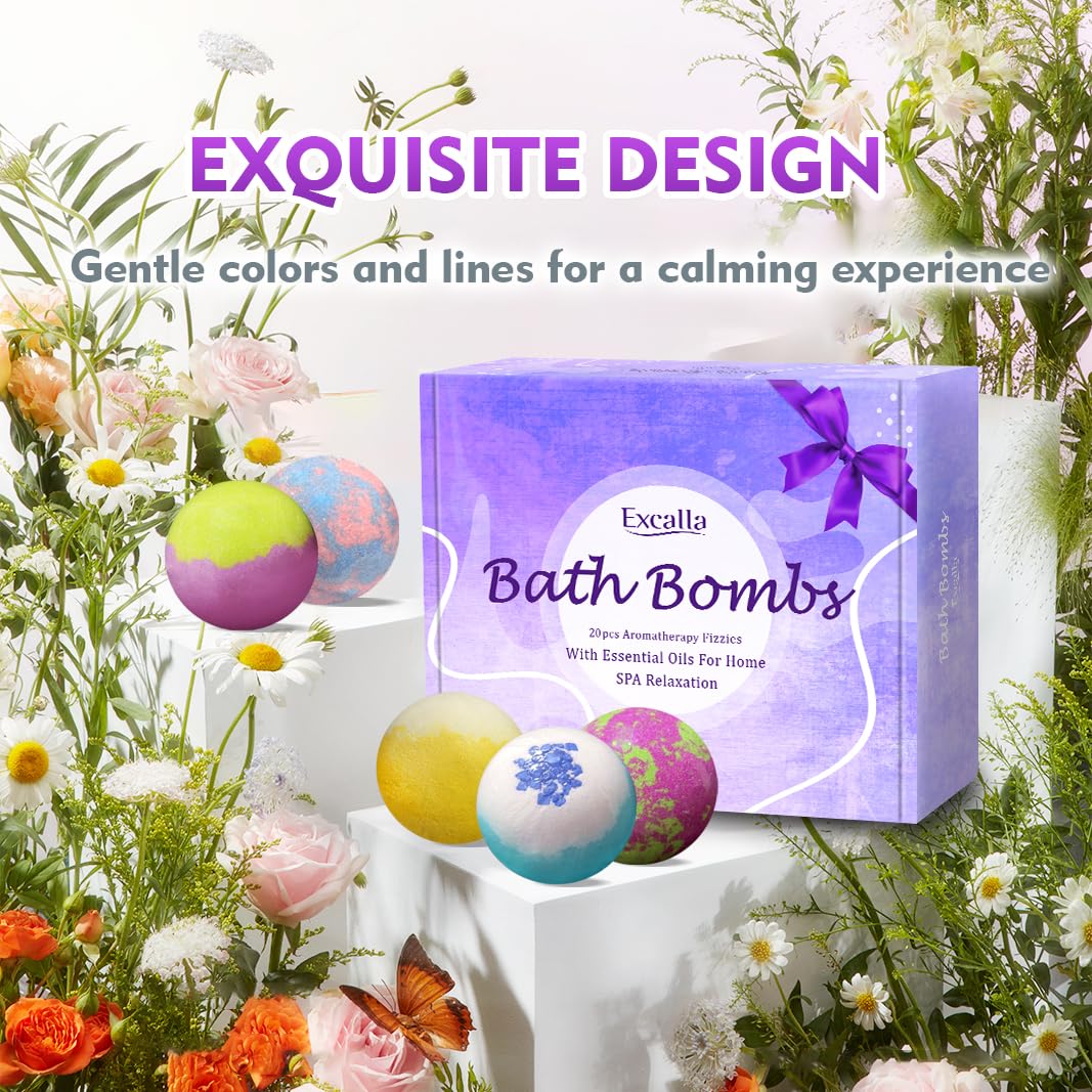 Excalla bath bombs colors rinse clean without staining the tub.