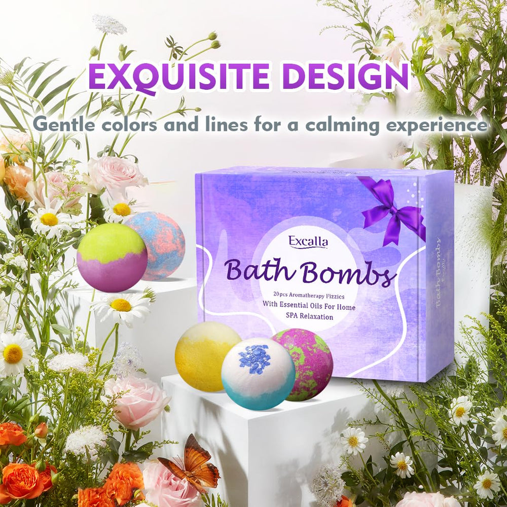 Excalla bath bombs colors rinse clean without staining the tub.