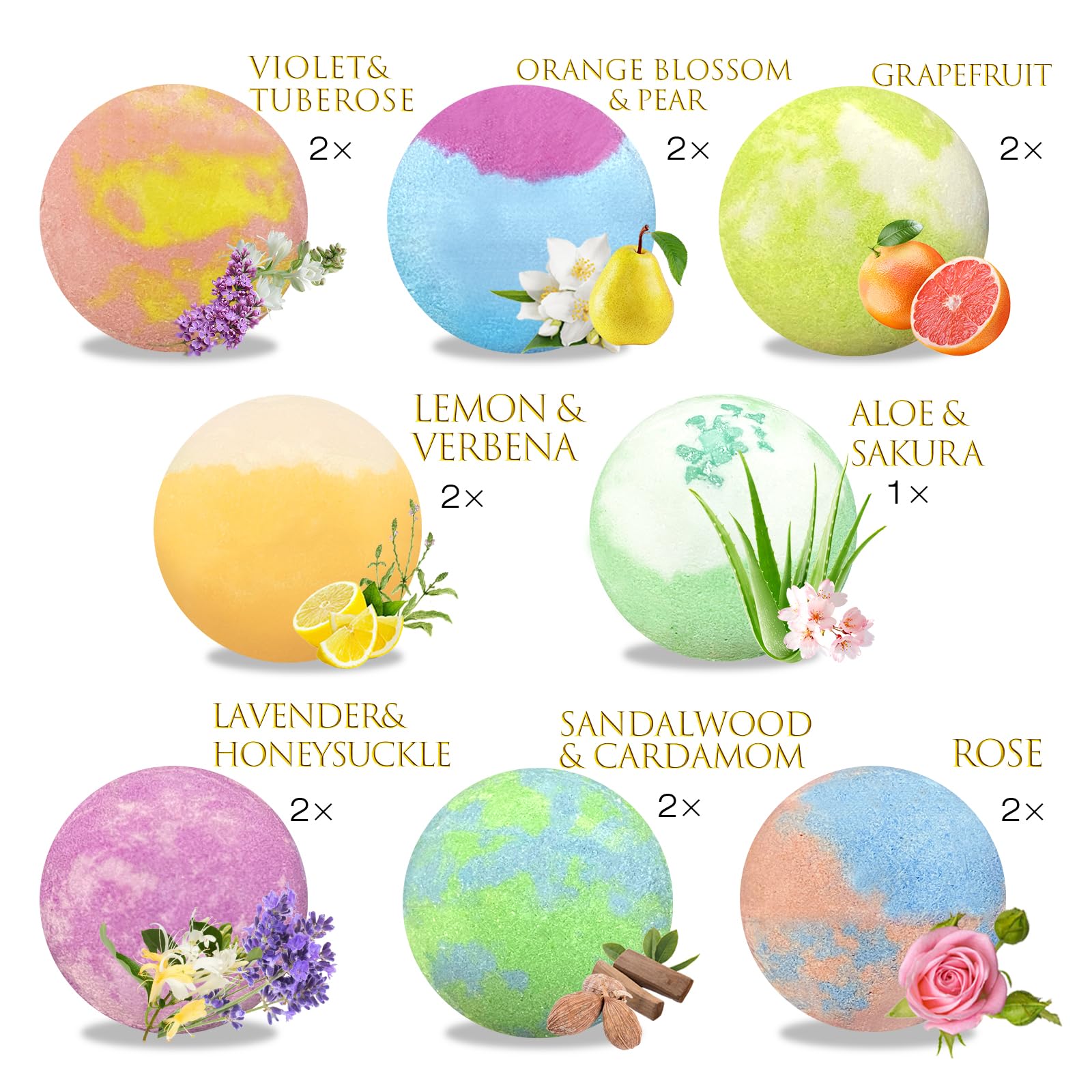 Excalla Bombe de bain Pamplemousse – bulles vivifiantes et parfum fruité