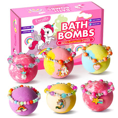 Bombe de bain pêche Excalla: parfum frais pour enfants.