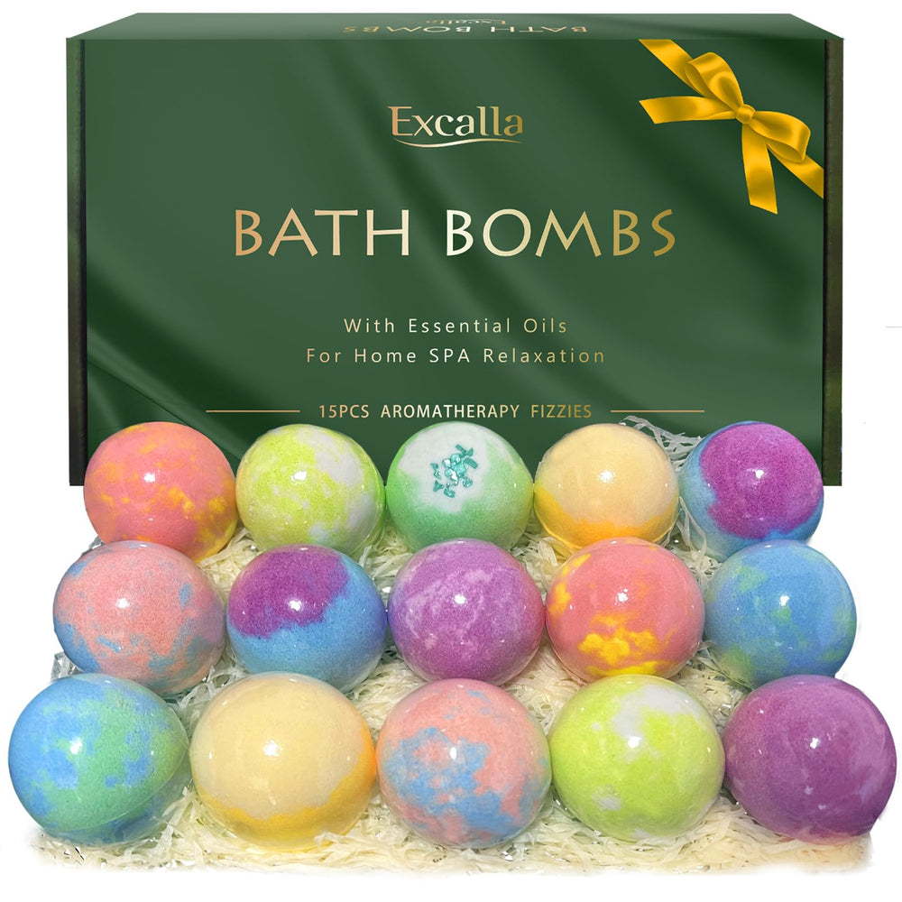 Excalla Bombe de bain Rose – parfum apaisant pour détendre l’esprit et hydrater la peau