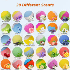 Bombes de bain Excalla aux couleurs vives stimulant l'imagination.