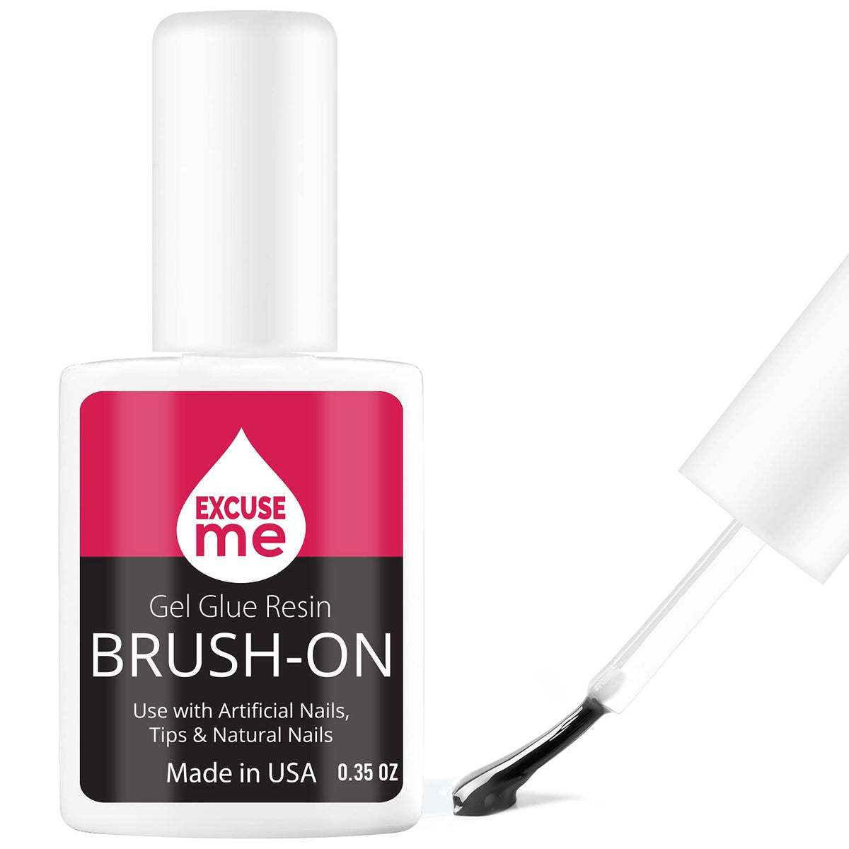EXCUSE ME Gel Colle pour Ongles avec pinceau — réparations et renforcement.