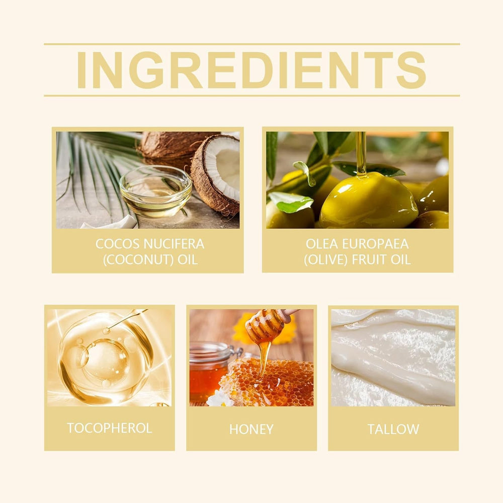 EXGYAN ingrédients naturels: beurre boeuf miel nourrissent la peau