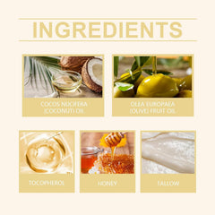 EXGYAN ingrédients naturels: beurre boeuf miel nourrissent la peau