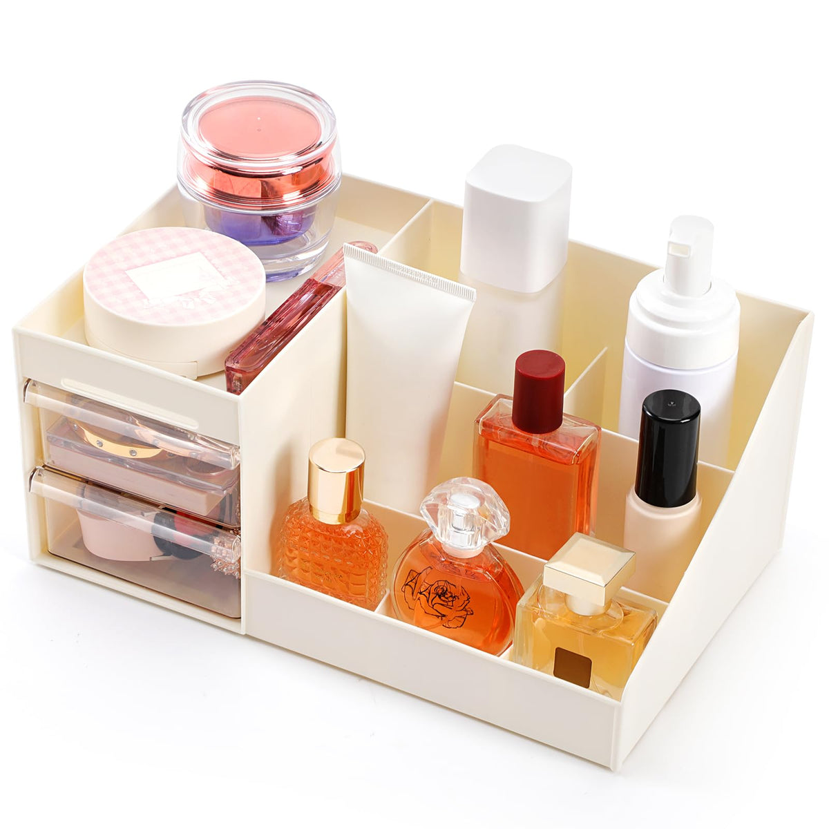 EXIN DECHEN organisteur-cologne-homme sur plan de toilette, rangement élégant.