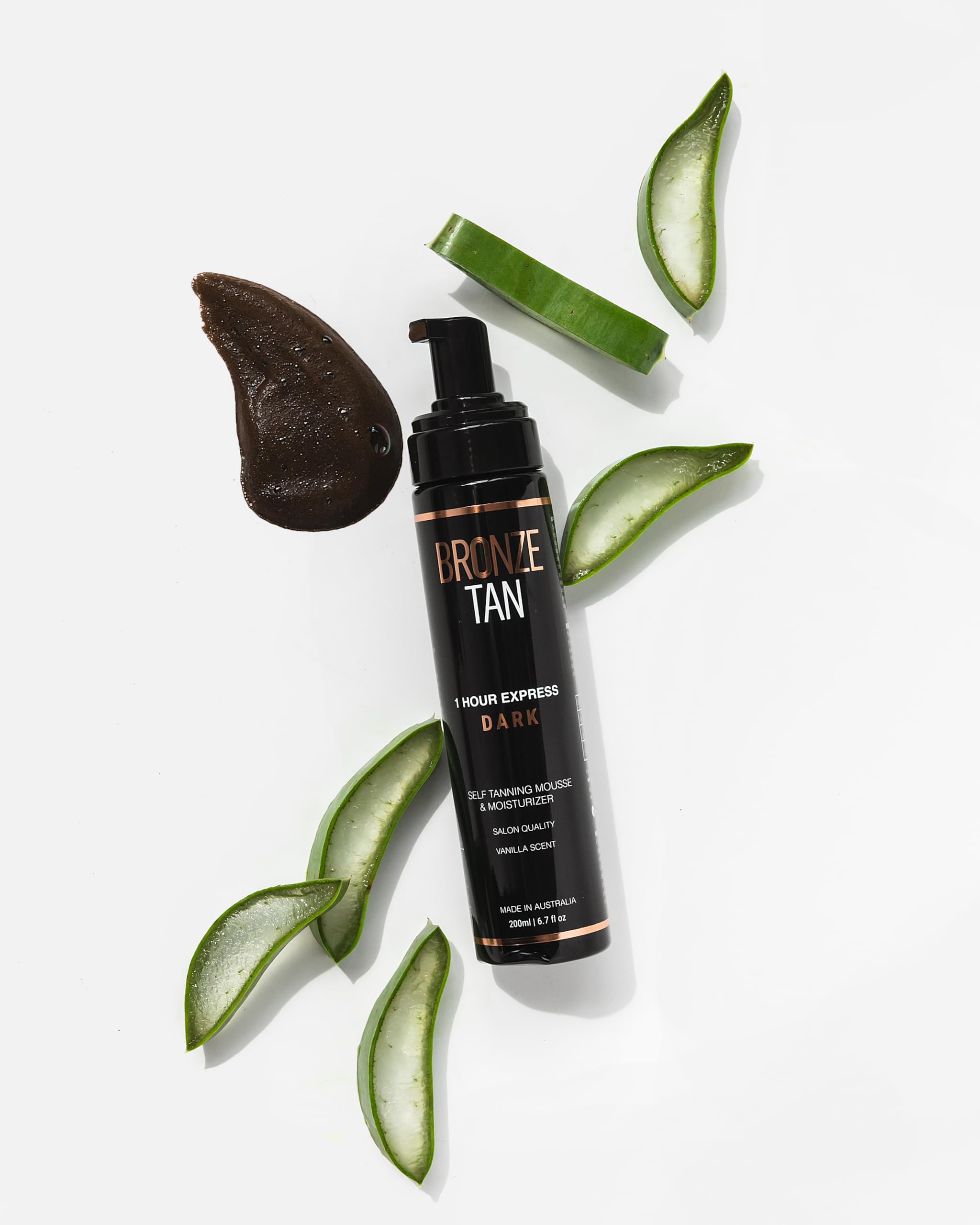 Existing Beauty Bronze Tan Mousse parfum vanille chaleureux lors de l’application.
