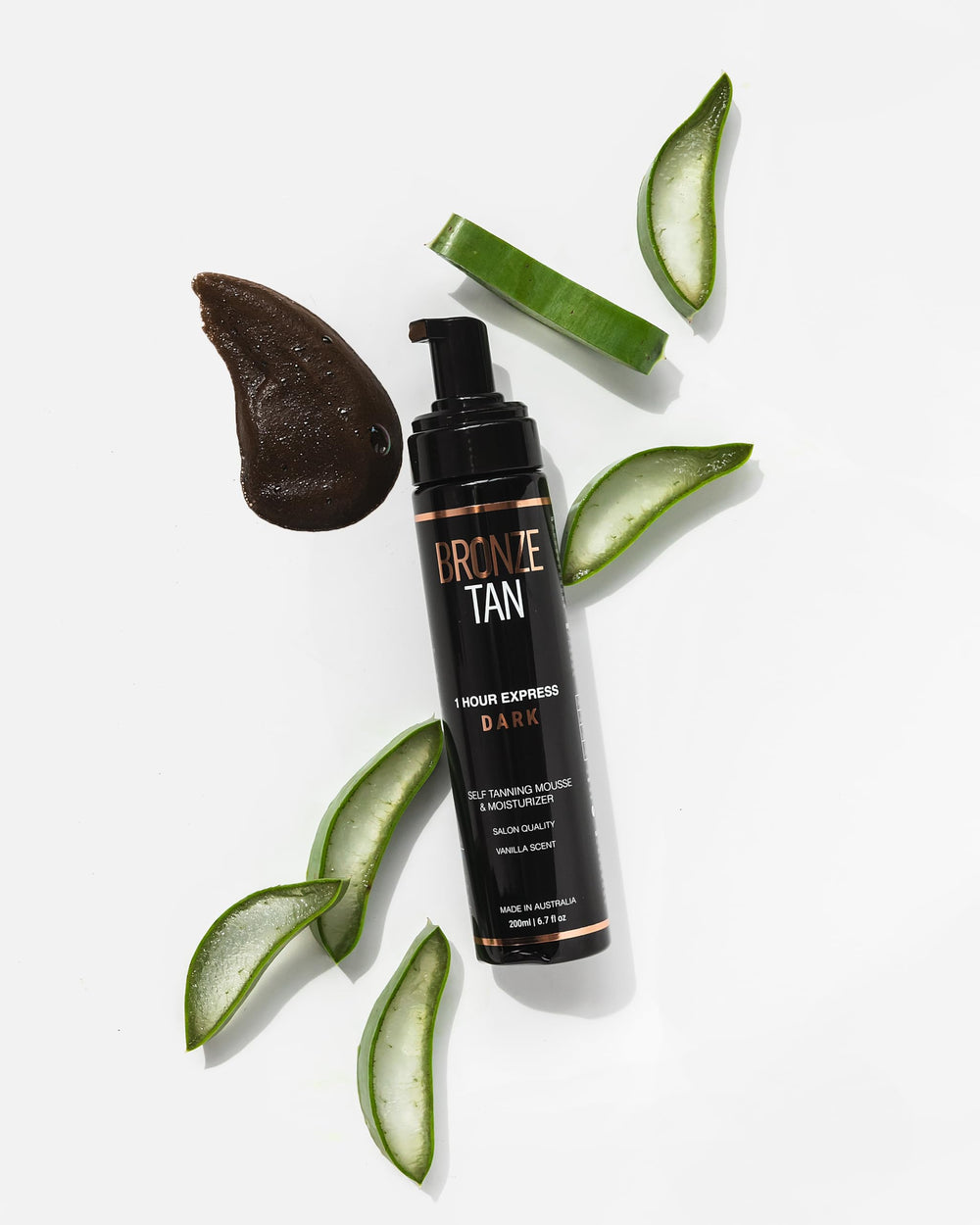 Existing Beauty Bronze Tan Mousse parfum vanille chaleureux lors de l’application.