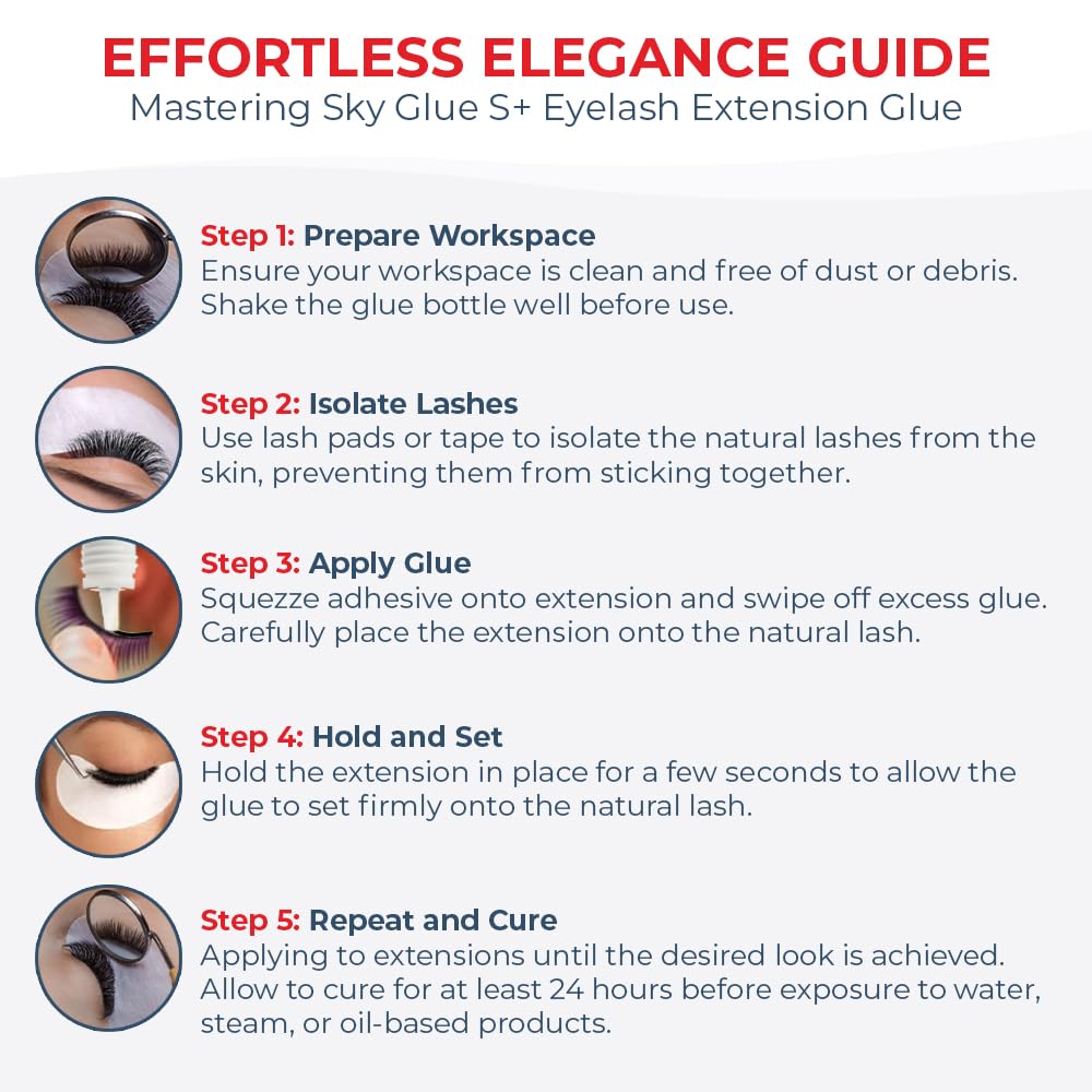 Existing Beauty Sky Glue S+ – aiguille de débouchage incluse pour préserver la fraîcheur