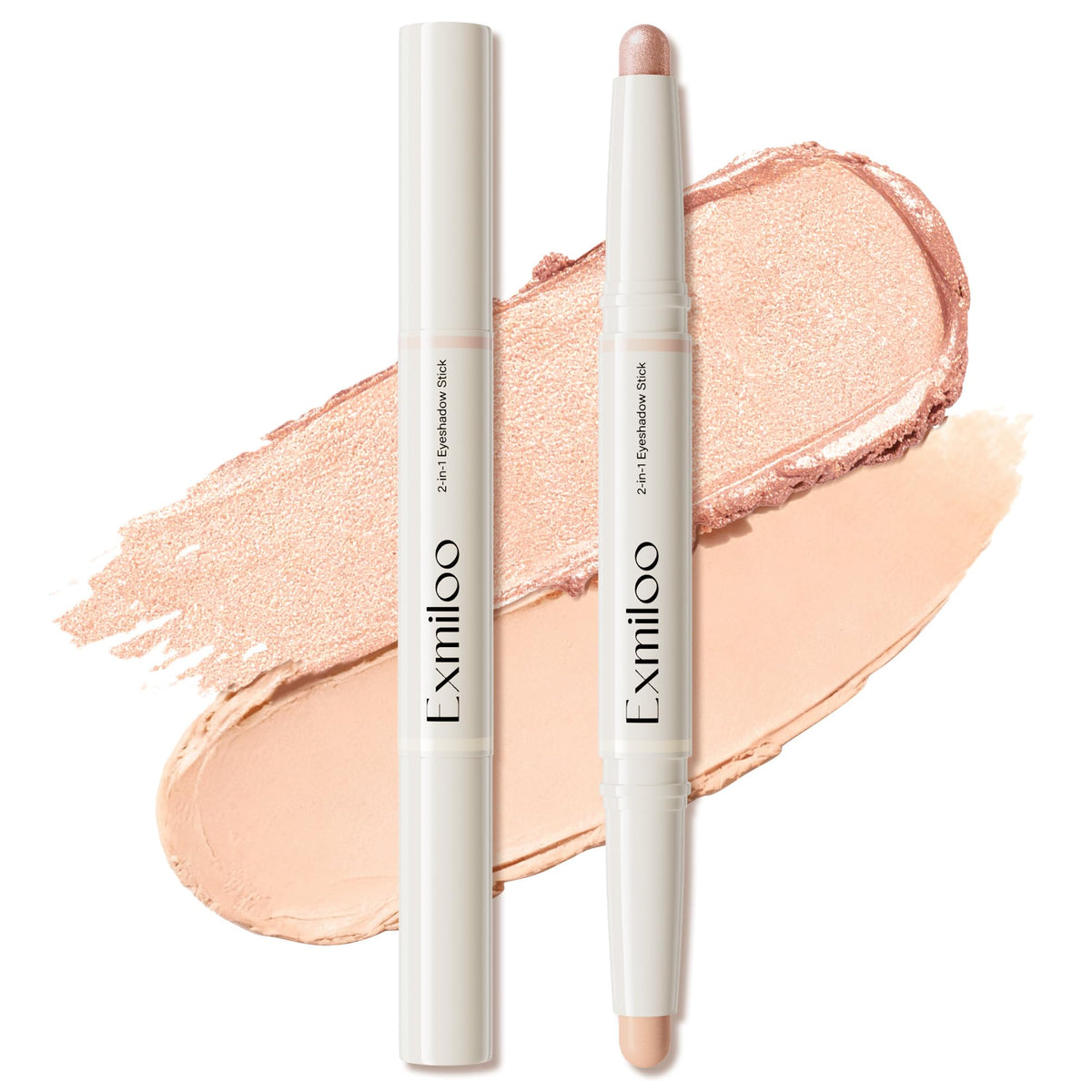 Exmiloo Eyeshadow Stick Sunrise Latte, embout mat pour une couleur durable et facile à estomper.