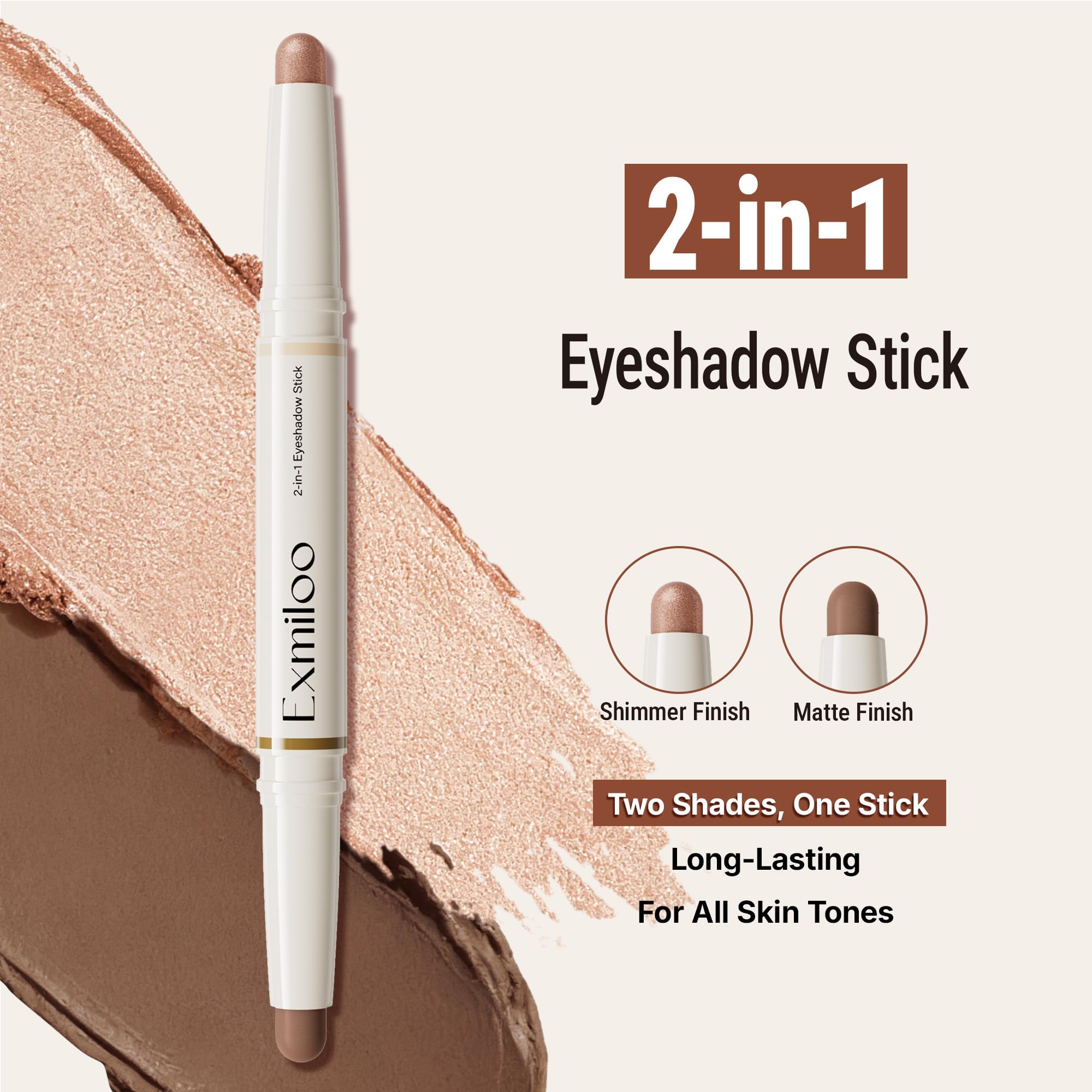 Exmiloo stylo-ombreyeux longue tenue: résistance à l'eau.