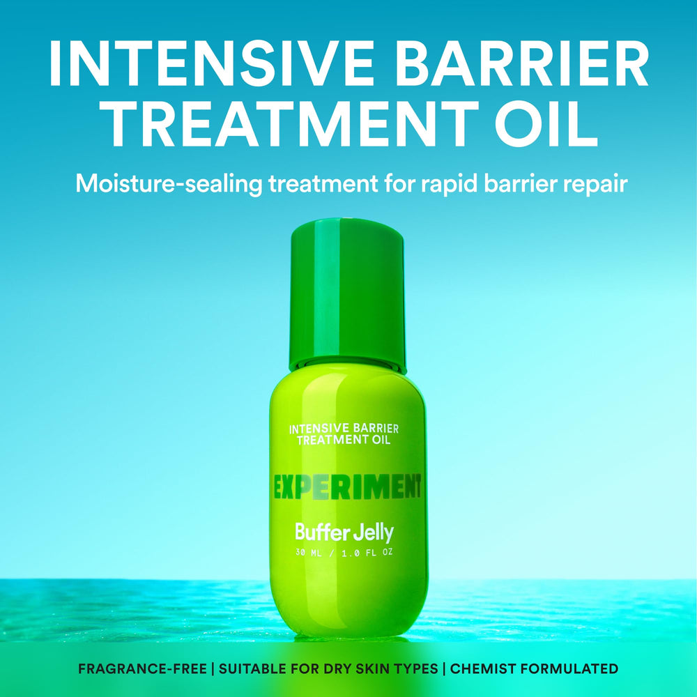Experiment Buffer Jelly, texture huile-gel offrant un éclat naturel sans fini gras.