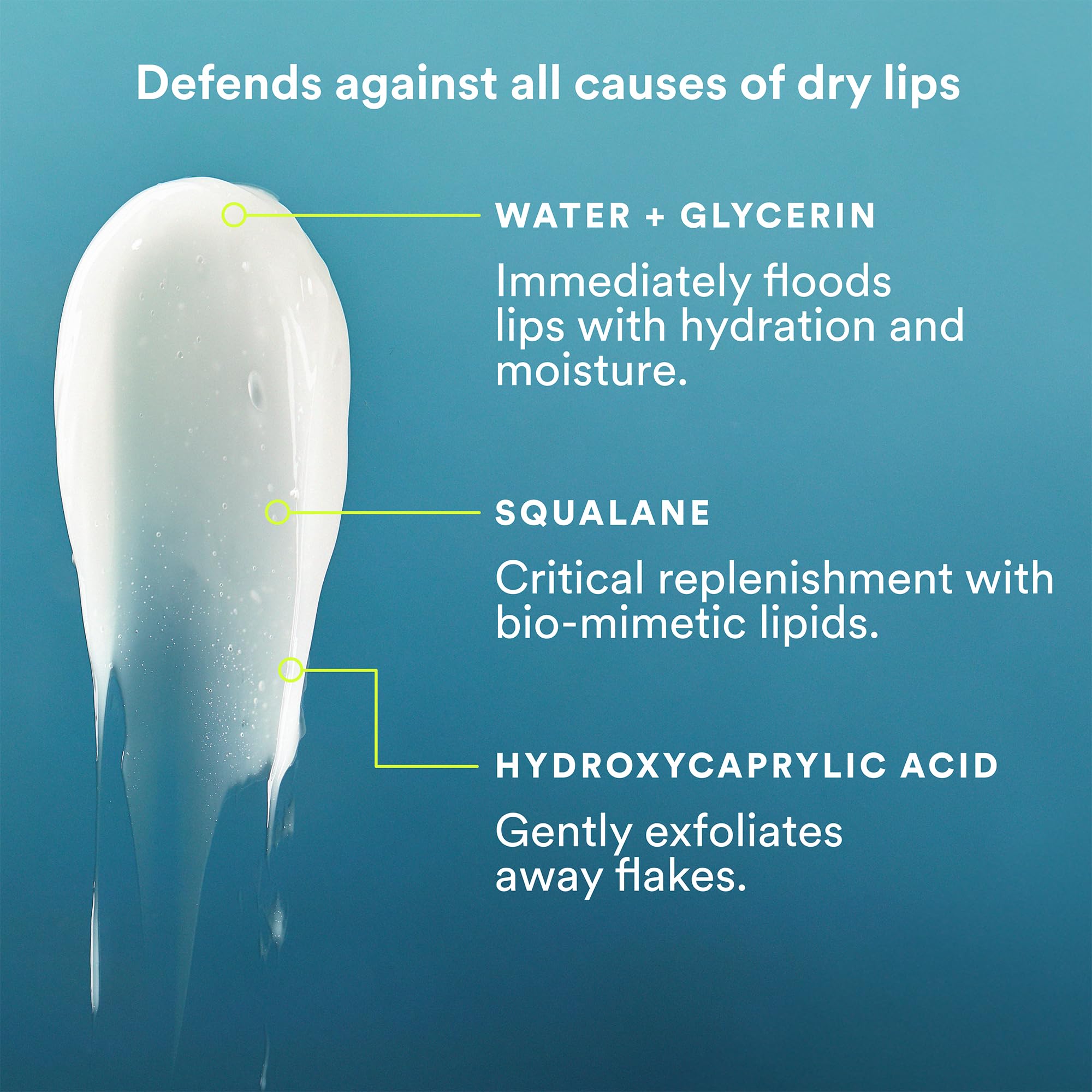 Experiment squalane glycérol lèvres — hydratation légère et fini non collant.
