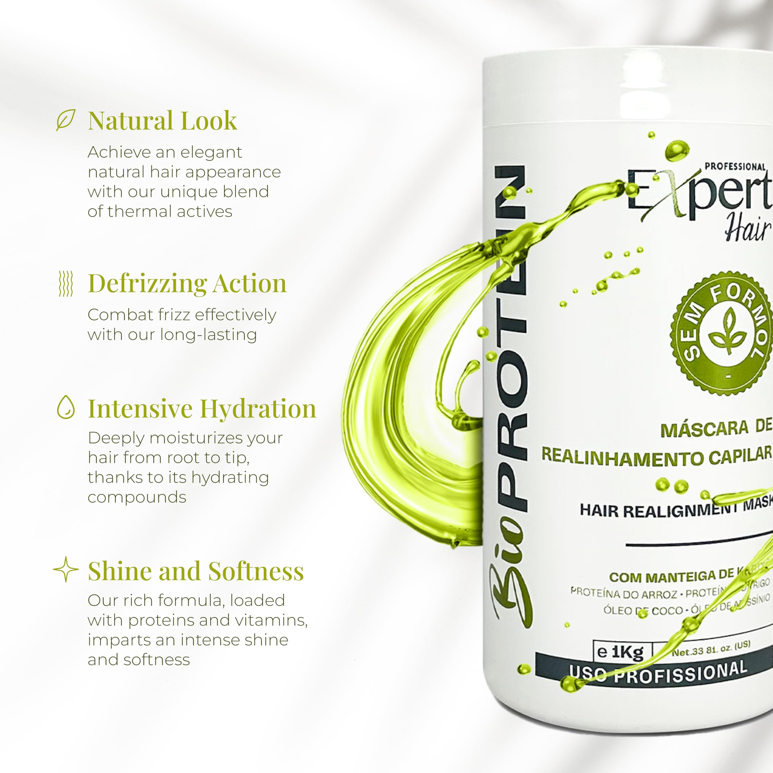Expert Hair Bio Protein Botox : crème d'application nourrissante pour cheveux sensibles.