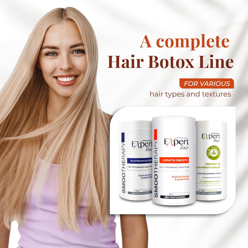 Protection UV intégrée par Expert Hair Keratin Smooth Botox pour préserver couleur.